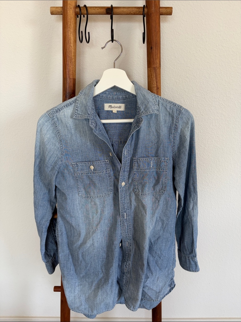 Madewell Light Blue Denim Button-Down Shirt